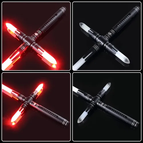 Miniatura 3 de Sables de luz para adultos, sables de luz de duelo reales pesados para adultos, cosplay con cambio de color infinito RGB19 y 7 juegos de fuentes