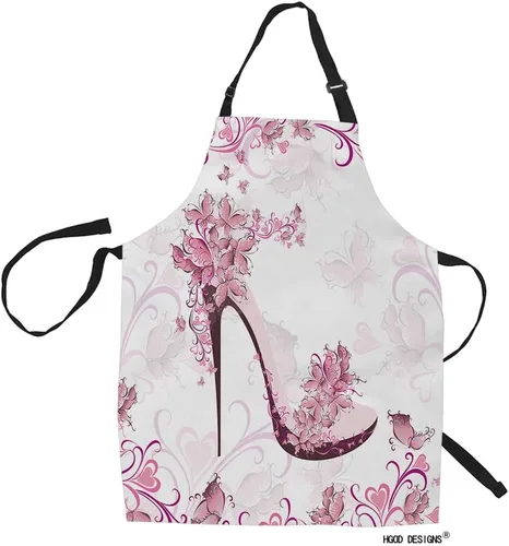 Miniatura 5 de HGOD DESIGNS Delantal de cocina de pescado para mujeres y hombres para cocinar, jardinería, baberos ajustables para el hogar, tamaño adulto