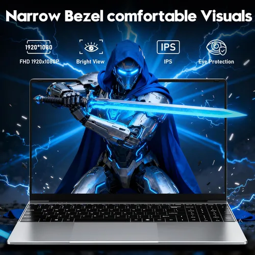Miniatura 4 de NIAKUN Laptop Window 11 Pro 2026, 15.6 pulgadas de regazo superior, 16 GB de RAM 256 GB SSD PC, procesador M3-6Y30, pantalla FHD, WIFI5, BT4.2