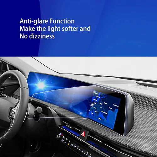 Miniatura 6 de Protector de pantalla para Kia EV6 2023 2024 2025 para Kia EV6 2024 2023 2022 Dual 12.3 pulgadas Protector de pantalla de plástico HD película