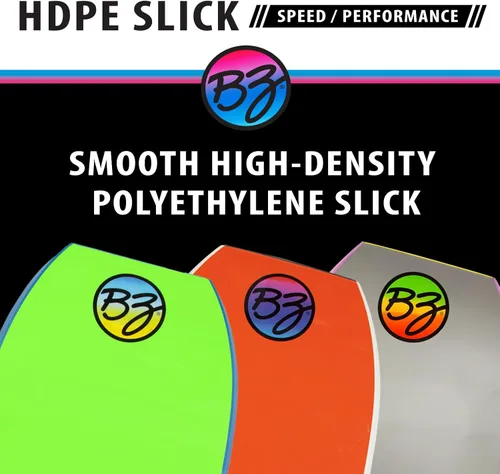 Miniatura 6 de BZ BodyBoards - T-10 Progressive Series Bodyboard - HDPE Slick - Crescent Tail - Núcleo PHUZION - Cubierta de 8 libras