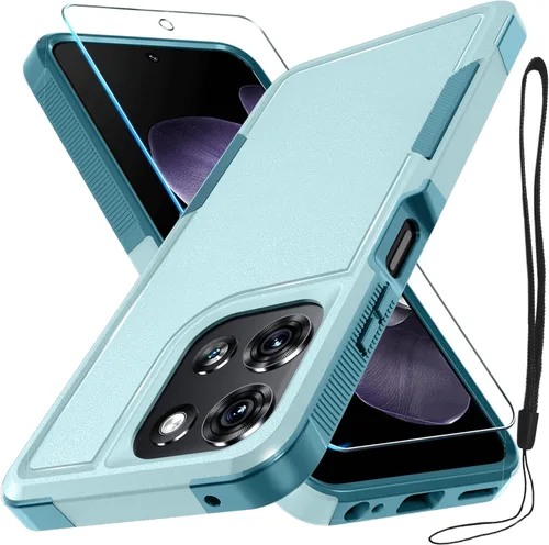 Miniatura 13 de Funda compatible con Moto G 5G 2024, cuerpo completo, resistente, resistente, a prueba de golpes, con correa de cordón, protector de pantalla