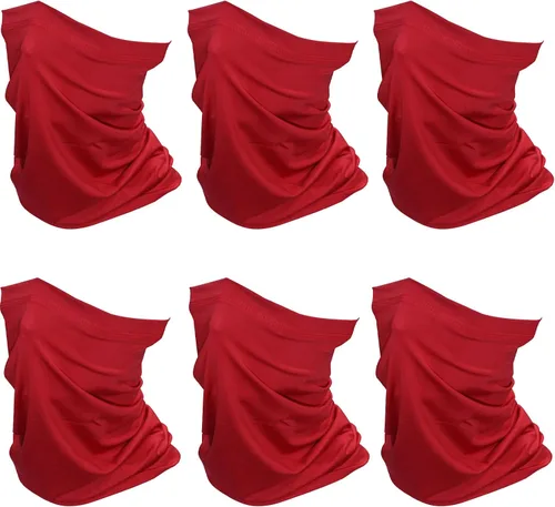 Miniatura 21 de SHEVERCH Paquete de 6 polainas para el cuello, máscara facial, protección solar, máscara facial refrescante, resistente al viento, a prueba