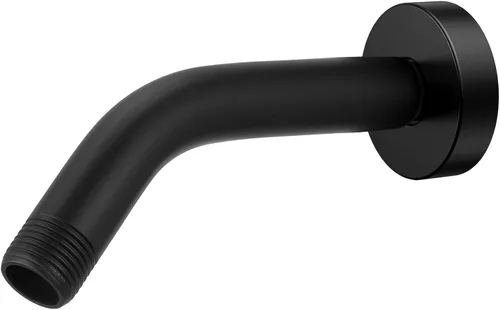 Miniatura 14 de Brazo de ducha con brida, tubo de ducha montado en la pared, adecuado para ducha fija de repuesto y cabezal de ducha de mano (6 pulgadas, cromado)