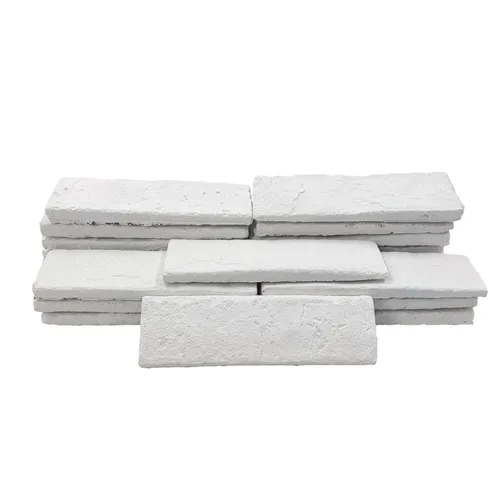 Miniatura 5 de 20 carillas blancas de ladrillo sintético, ladrillo fino de 8 x 2.4 pulgadas, azulejos de pared, ladrillos de pared 3D para decoración de pared