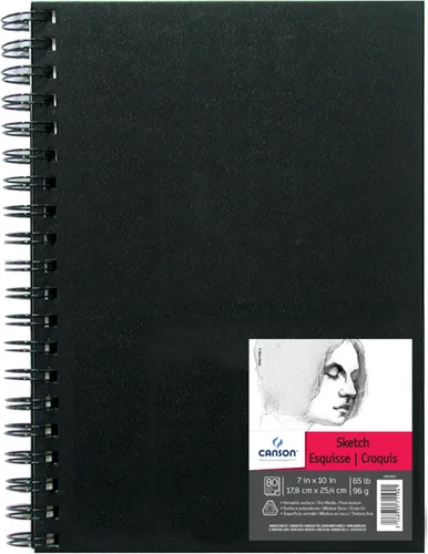 Miniatura 8 de Canson Artist Series - Cuaderno de bocetos con alambre, 8 x 8 pulgadas, 160 páginas (65 libras/3.39 oz), papel de artista para adultos