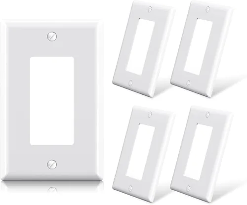 Miniatura 34 de ELEGRP Placas decorativas de pared de 3 posiciones, tamaño mediano 4.88" H x 6.75" L, cubierta frontal termoplástica irrompible para interruptor