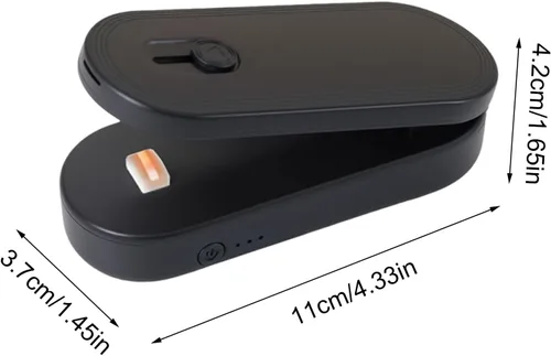 Miniatura 5 de Sellador de virutas, gadgets de embalaje recargables, sellador de bolsas portátil con cortador e imán, para el hogar, despensa, viajes, camping
