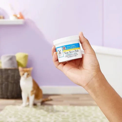 Miniatura 4 de Miracle Care Almohadillas para manchas de lágrimas, 90 almohadillas preempapadas de un solo uso para limpiar y calmar suavemente los ojos de perros
