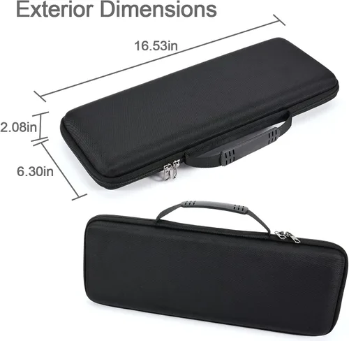 Miniatura 6 de RAIACE Estuche de almacenamiento rígido compatible con Logitech MX Keys Mini teclado mecánico inalámbrico de rendimiento iluminado. (solo funda)
