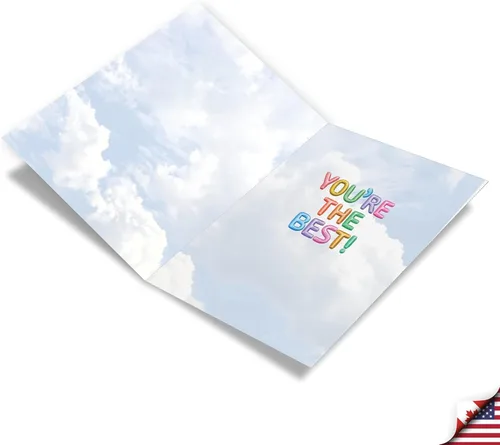Miniatura 2 de The Best Card Company Boss Thank You - Tarjeta de felicitación con sobre de 5 x 7 pulgadas, 1 tarjeta, (no 3D o elevado) mensajes inflados
