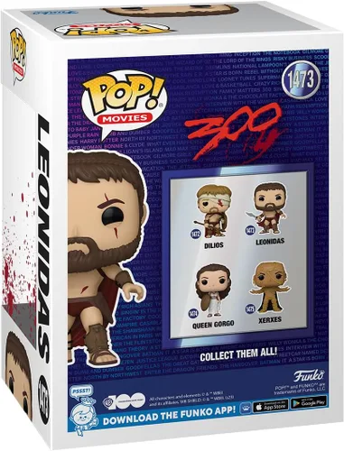 Miniatura 3 de Funko Pop! Movies: 300- Leonidas - Bloody - 300 The Movie - Figura de vinilo coleccionable - Idea de regalo - Producto oficial - para niños