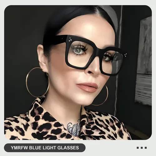 Miniatura 2 de Ovresized Blue Light Blocking Glasses for Women Men Square Computer TV Eyeglasses