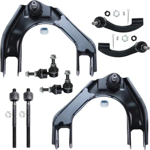 Miniatura 112 de Detroit Axle - Kit de brazos de control de extremo delantero de 8 piezas para Dodge Dakota 00-04, Durango 00-03, 4 brazos de control superior e