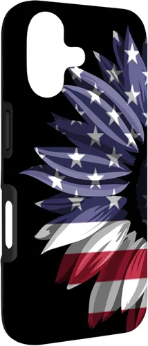 Miniatura 3 de Sunflower American Flag Patriotic for Men and Women Case for iPhone 17