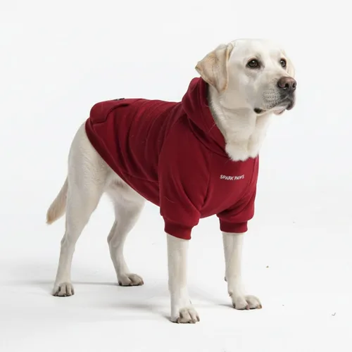 Miniatura 83 de Spark Paws Sudadera con capucha para perro, suéter de primera calidad para perros pequeños, medianos y grandes Trajes cálidos para bulldogs