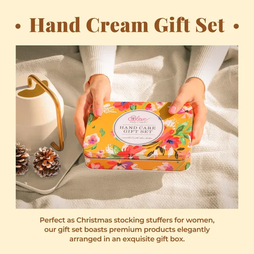 Miniatura 5 de BODY & EARTH # LOVE Set de regalo de crema de manos, juegos de loción de manos para regalos de Navidad, juego de cuidado de manos con manteca