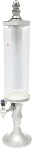 Miniatura 4 de Dispensador de torre de cerveza de 3 litros con tubo de hielo y dispensador de cerveza de mesa ligera, 3.2 cuartos de galón /102 onzas, dispensador
