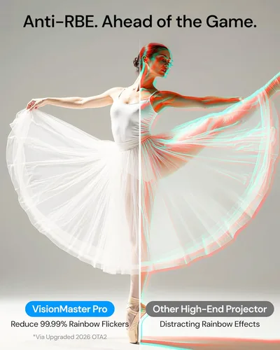 Miniatura 2 de Valerion Proyector Láser VisionMaster Pro 4K — Juegos de 240Hz/4ms, Teatro IMAX Enhanced de 300" con EBL, 3D y Dolby Vision, Multitarea 2× Más