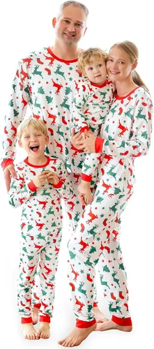 Miniatura 39 de VAENAIT BABY Infant Toddler Kids Adult Couple Family Matching Women Men Christmas Pjs Xmas Holiday Buffalo Plaid Pajama Set