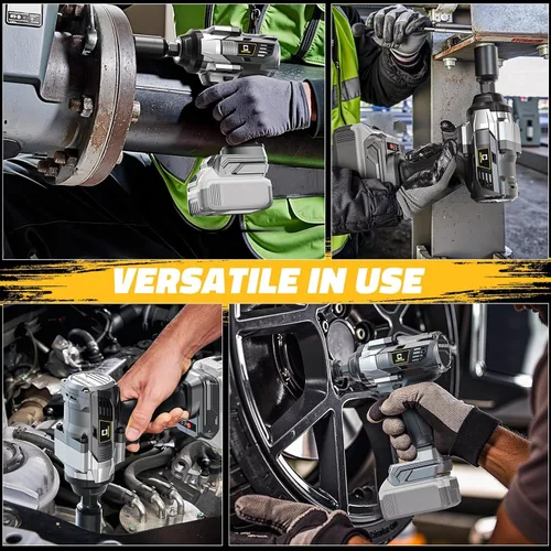 Miniatura 7 de Cerycose Llave de Impacto Inalámbrica de 1000 Pies-Libras para Batería Dewalt, Pistola de Impacto Eléctrica sin Escobillas de 1/2 Pulgada 1360N.m