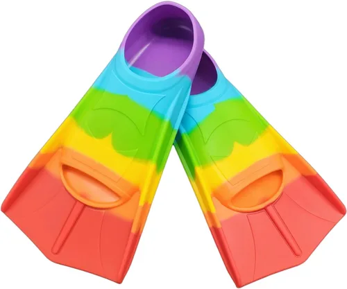 Miniatura 21 de Gugmoy Kids Swim Fins,Comfortable Silicone Flippers for Swimming and Diving,Size Suitable Beginners Kids Girls Boys Adults