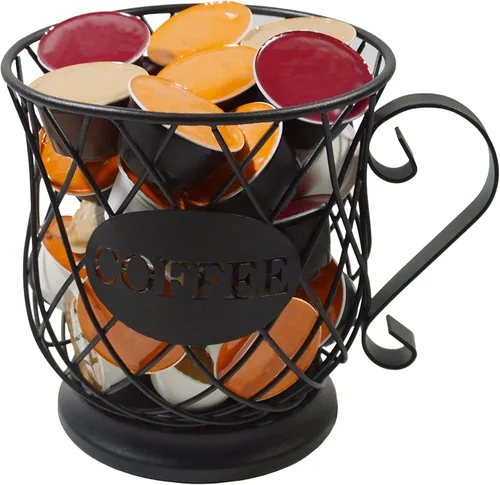 Miniatura 9 de Soporte para cápsulas de café, forma de taza, multiuso, soporte para tazas K, estación de café, organizador de almacenamiento, cesta de alambre