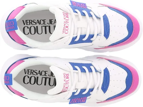 Miniatura 6 de Versace Jeans Couture White Blue Signature - Tenis de moda para mujer, BlancoAzul