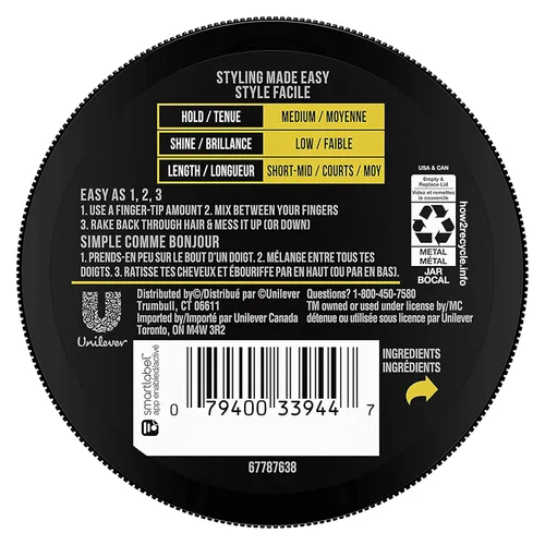 Miniatura 2 de AXE Styling - Pasta flexible para el cabello, aspecto urbano desordenado, 2 unidades para una textura instantánea, mejora el peinado fácil de 2.64