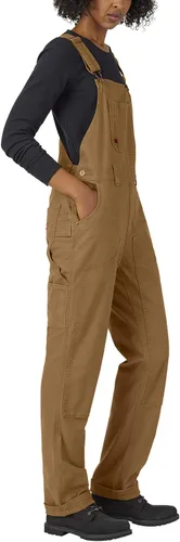 Miniatura 4 de Dickies womens Duck Double Front Bib Overalls