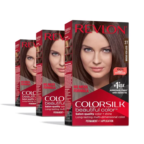 Miniatura 55 de Revlon Colorsilk - Tinte para el cabello, rubio ceniza oscuro, paquete de 3 unidades 60 rubio ceniza oscuro