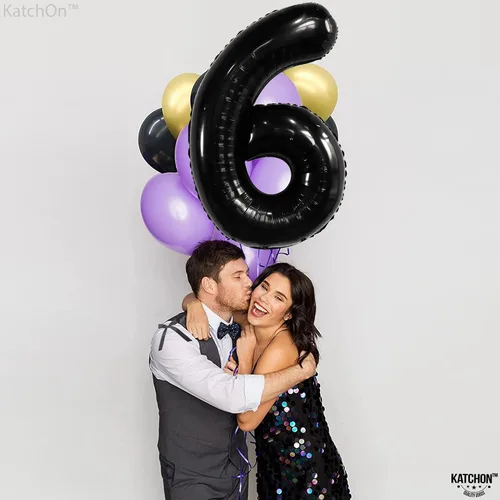 Miniatura 746 de KatchOn, Globo grande azul número 2 de 40 pulgadas Decoraciones de cumpleaños de Baby Shark para niño de 2 años Globo azul número 2 Globo