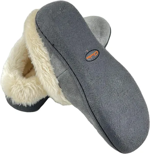 Miniatura 6 de Clarks JMH2047 - Pantuflas de piel sintética de felpa suave para mujer