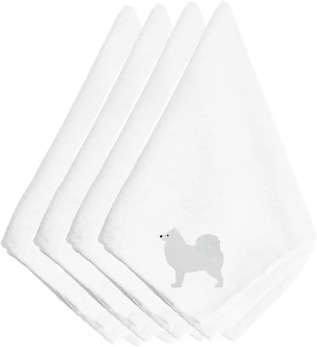 Miniatura 15 de Caroline's Treasures BB3448NPKE Affenpinscher - Juego de 4 servilletas bordadas, lavables, suaves, duraderas, servilletas de mesa para hotel