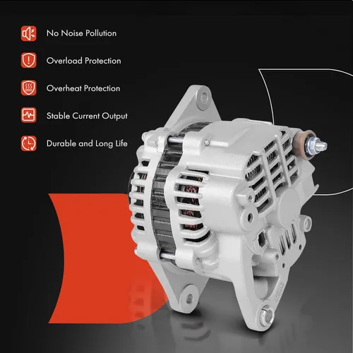 Miniatura 6 de A-Premium Alternador compatible con Ford Probe 1993-1997 y Mazda 626 1993-2002, MX6 1993-1997, 2.0L, 12V 80A polea de 4 ranuras en sentido horario