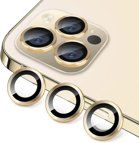 Miniatura 40 de Compatible con iPhone 13 Pro para iPhone 13 Pro Max, protector de lente de cámara antiarañazos, vidrio templado 9H, protector de cámara de metal a