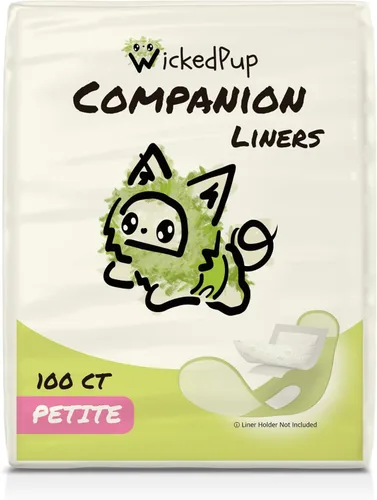 WICKEDPUP Forros de Pañales para Perros, Almohadillas Reforzadoras para Perros Machos y Hembras, 100ct | Insertos Desechables para Pañales se