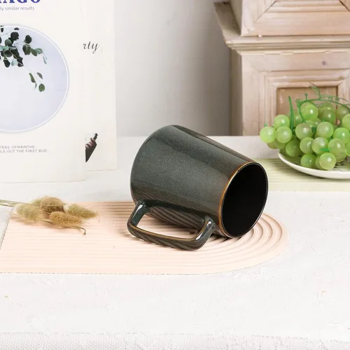 Miniatura 4 de Tazas de cerámica grandes para café, 24 onzas, diseño de asa extra grande, taza extra grande para té y café para oficina y hogar, apta