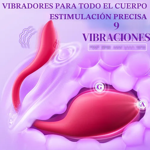 Miniatura 3 de Juguetes sexuales vibrador para mujeres y hombres - Vibradores de braga con 9 vibraciones, estimulador de punto G y clítoris, tapón anal, ECRVOM