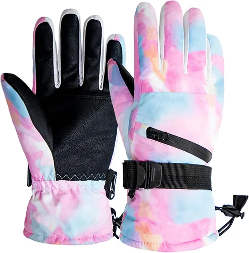 Durio Guantes de esquí para hombres y mujeres, guantes de nieve impermeables para hombres y mujeres, guantes de snowboard de invierno con pantalla
