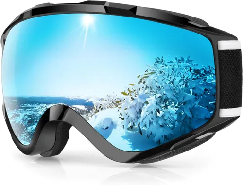 Miniatura 14 de Findway - Gafas de esquí para usar sobre anteojos, para nieve y snowboard, para hombre, mujer y jóvenes, 100 % protección contra rayos ultravioleta