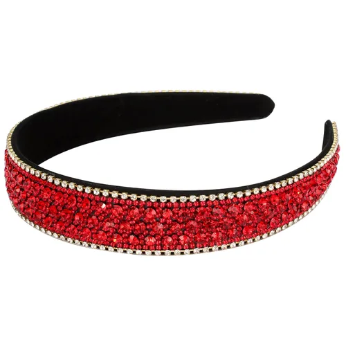 Miniatura 9 de Wecoe Diadema con diamantes de imitación para mujeres y niñas, azul, diadema de moda, antideslizante, brillante, cristal, diamante, banda fina