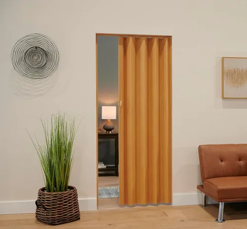Miniatura 2 de LTL Home Products Homestyle Echo - Puerta plegable de PVC (36 pulgadas), color marrón Madera clara