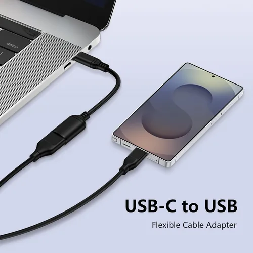 Miniatura 3 de Adaptador USB C a USB 3.0, adaptador USB C Android macho a USB A hembra OTG Cable On The Go para Samsung Galaxy S26 S25 Edge Ultra S24 S23 S22 S21
