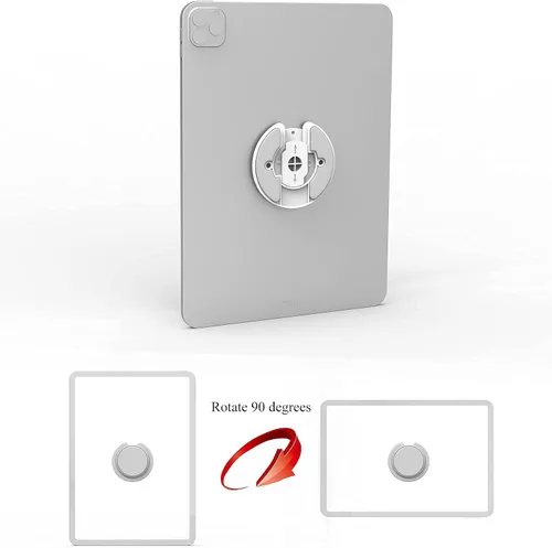 Miniatura 2 de Soporte de pared universal para tableta, ajustable, giratorio de 90 grados, compatible con lector electrónico/Kindle, compatible con caja de cable