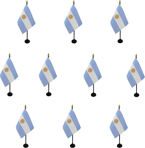Miniatura 41 de AZ FLAG - Bandera de mesa Colombia de 4 x 6 pulgadas - Mini bandera colombiana de escritorio 100% poliéster 5.9 x 3.9 in - Cartel de oficina