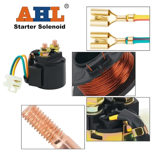 Miniatura 3 de AHL Relé solenoide de arranque para Yamaha Timberwolf 250 YFB250 1992-1999 ATV