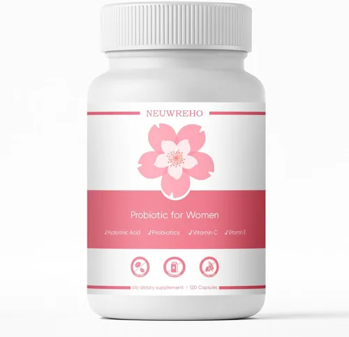 Probióticos vaginales para mujeres, sequedad vaginal y equilibrio de pH | Suplemento diario de 2,000 mg con cepas de Lactobacillus, extracto de flor
