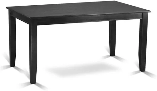 Miniatura 3 de East West Furniture DUGR7-BLK-W - Juego de mesa de cocina de 7 piezas que consta de una mesa de comedor rectangular y 6 sillas de comedor, 36 x 60