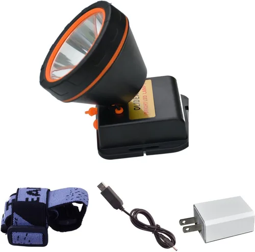 Miniatura 7 de linterna delantera LED recargable para exteriores, linterna brillante para acampar, cazar y pesca